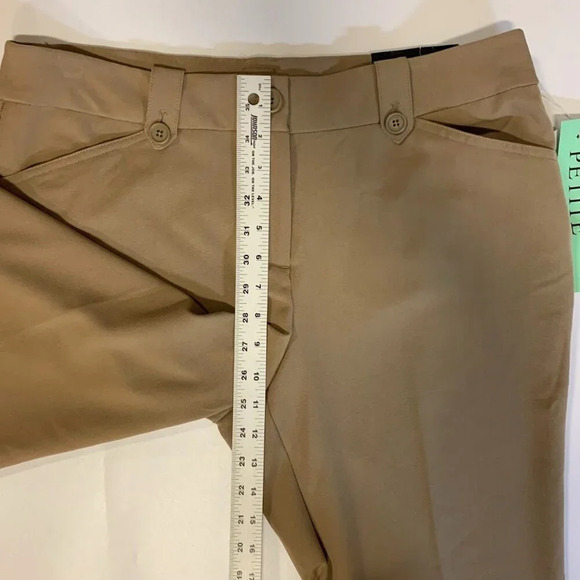 Nine West‎ Women's Mid Rise Stretch Petite Hem Work Trousers Size 12P NWT $79 - Picture 12 of 13